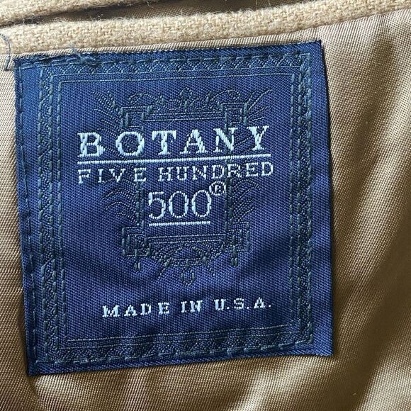 Botany 500 Five Hundred Made in USA 100% Fine Camel Hair Mens Blazer Jacket 44 - Picture 4 of 9